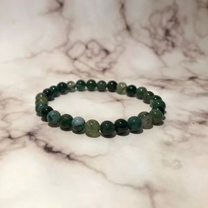 Moss Agate Gemstone Bracelet